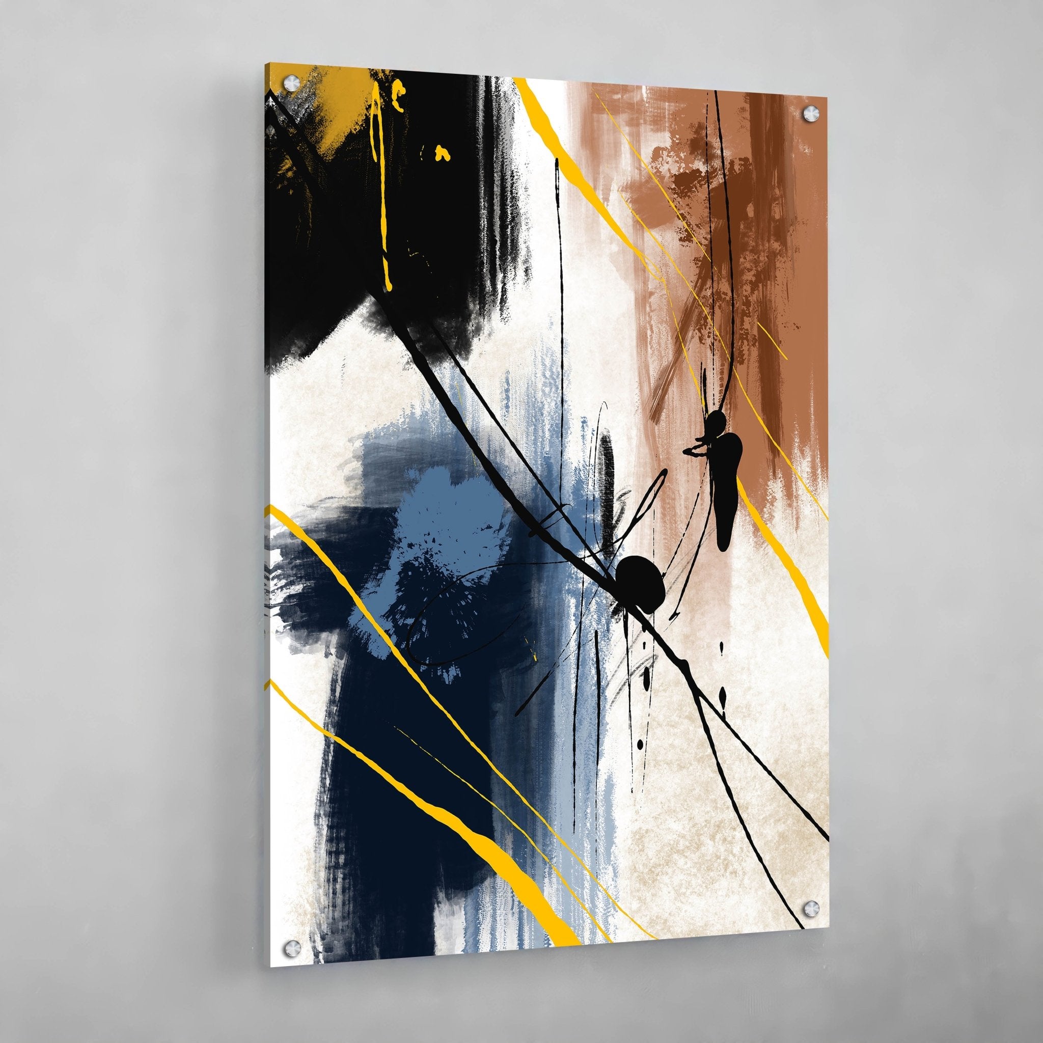 Framed Abstract Wall Art - Luxury Art Canvas