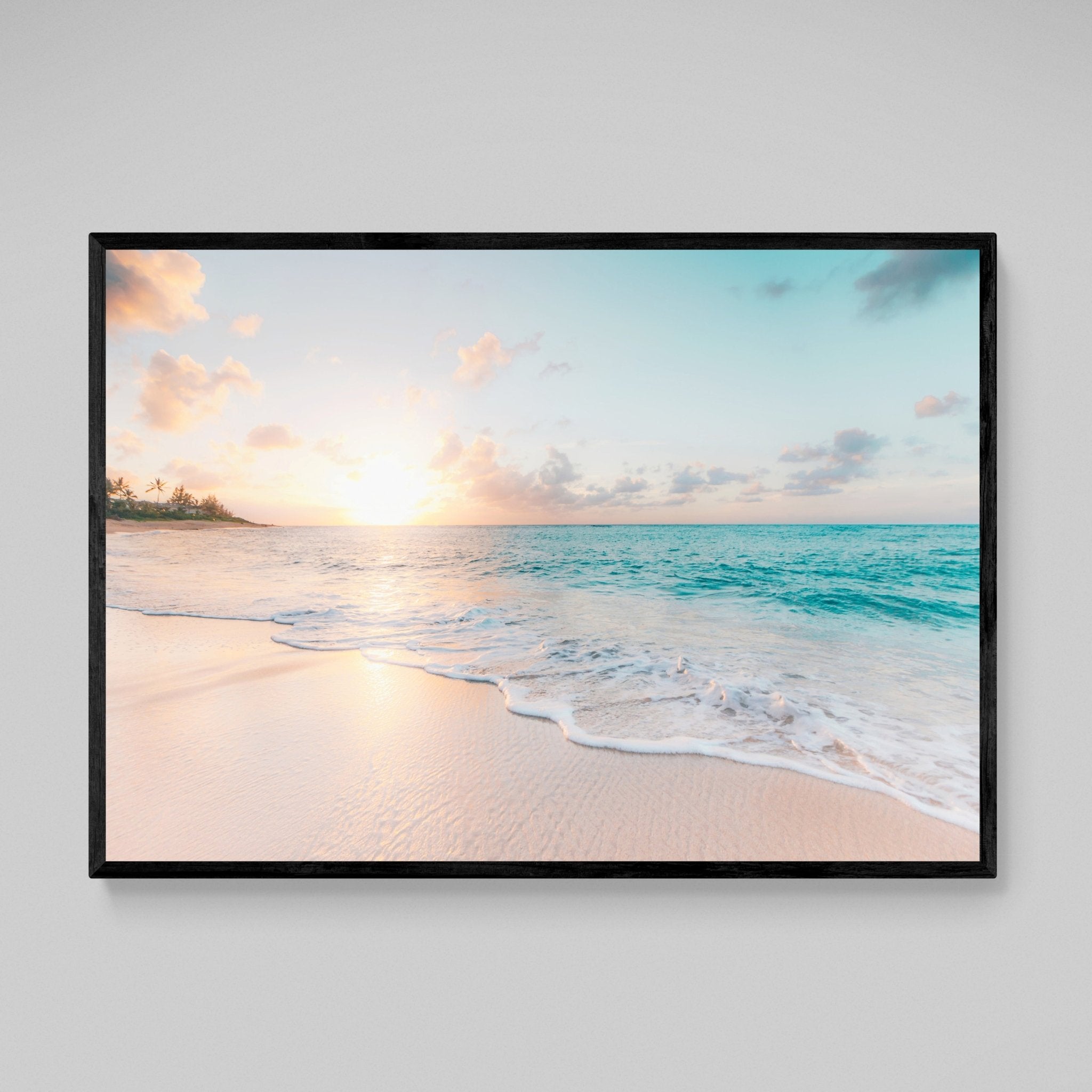 Framed Beach Wall Art - Luxury Art Canvas