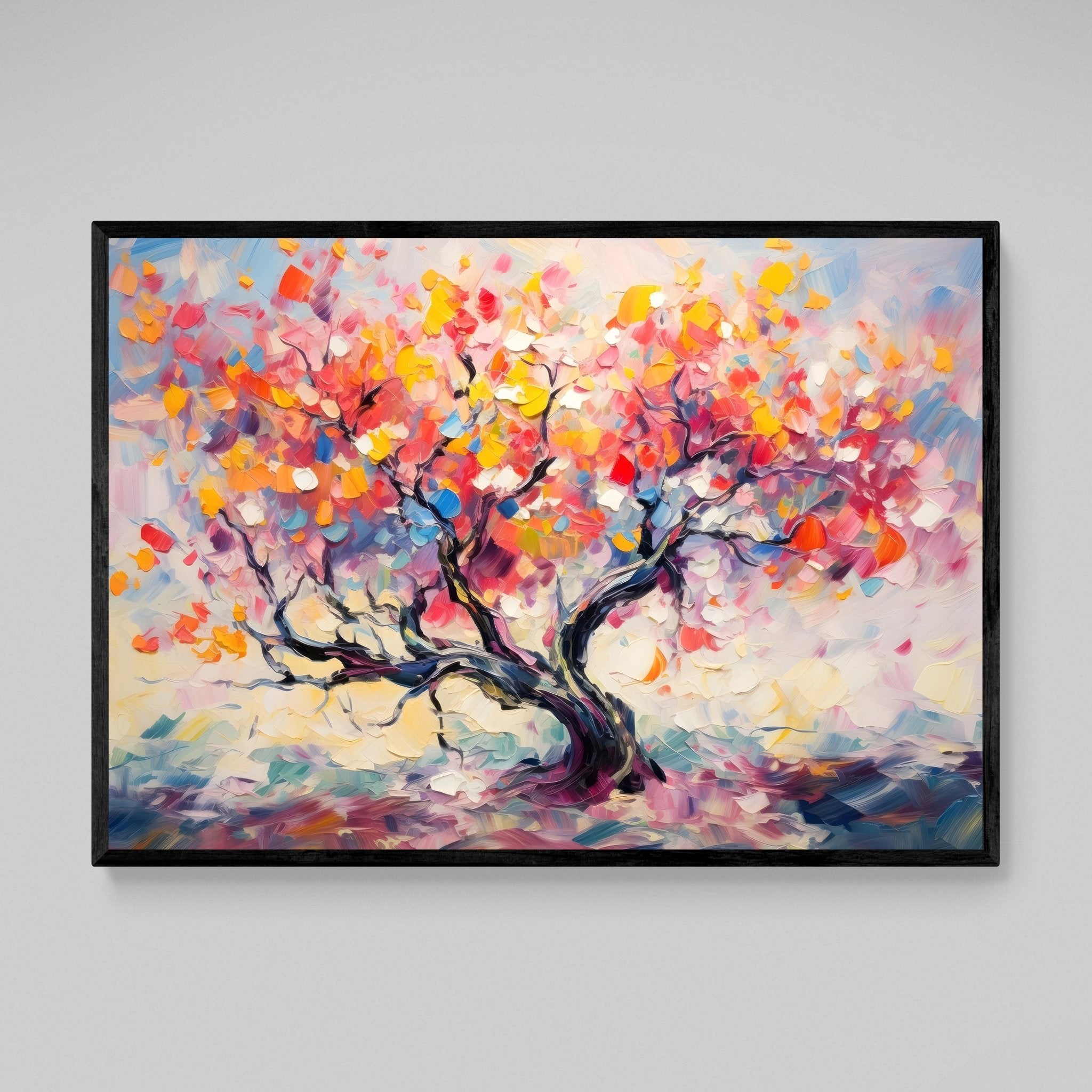 Framed Tree Of Life Wall Art - Luxury Art Canvas