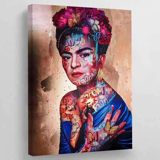 Frida Kahlo Pop Art Canvas - Luxury Art Canvas