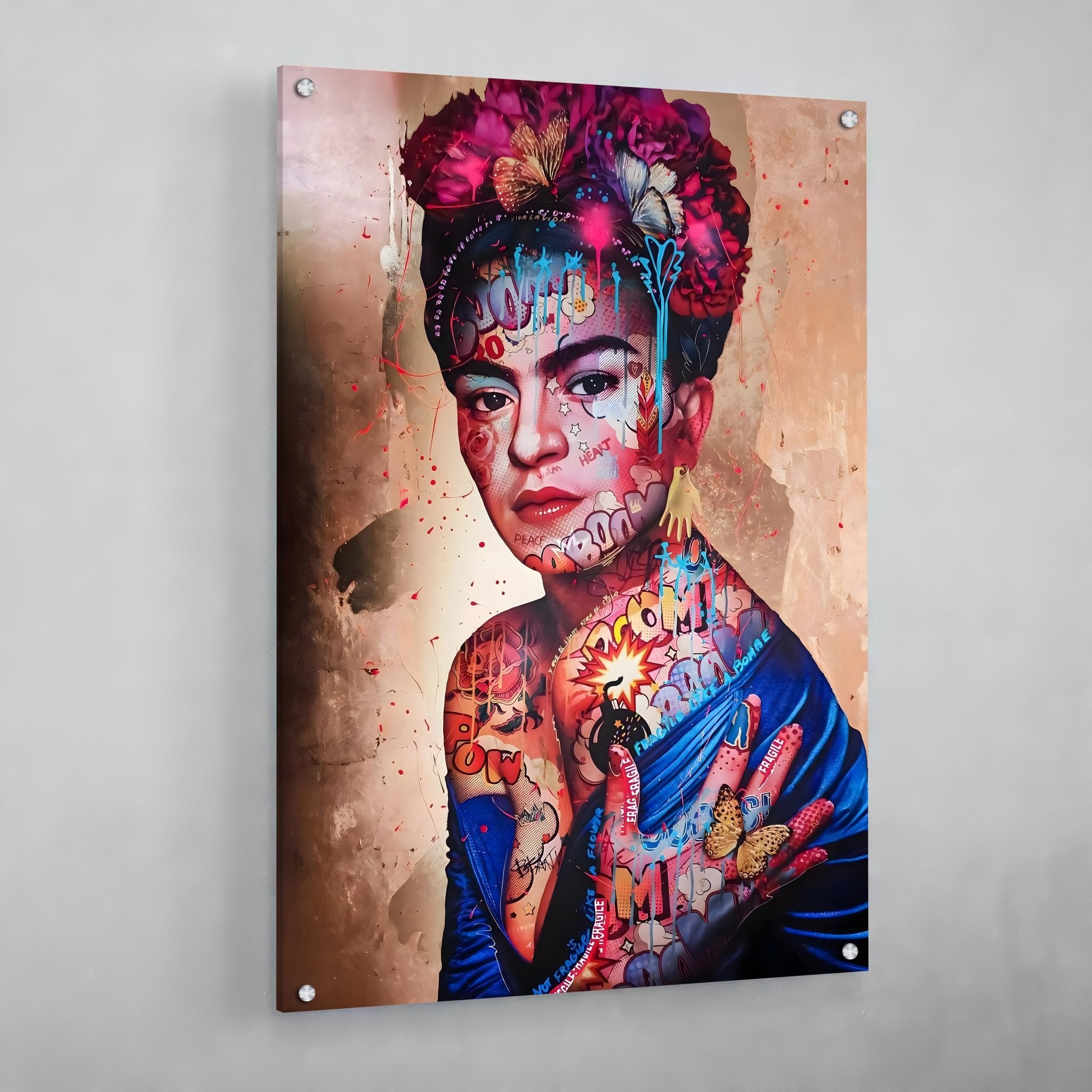 Frida Kahlo Pop Art Canvas - Luxury Art Canvas