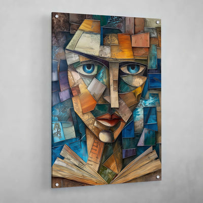Geometric Face Cubism Wall Art - Luxury Art Canvas