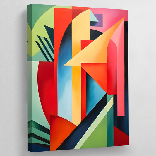 Geometric Shapes Modern Canvas Wall Art - Luxury Art Canvas