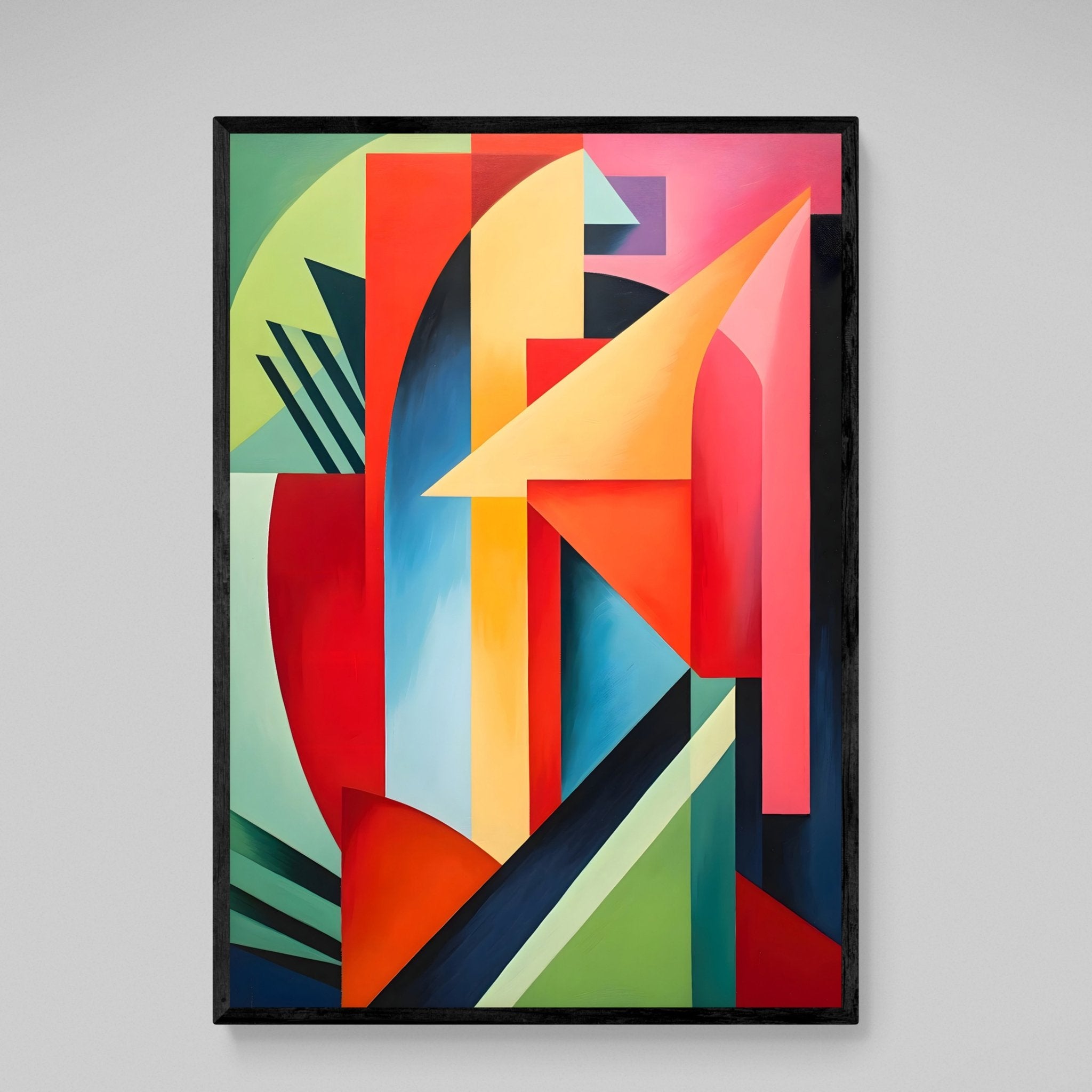 Geometric Shapes Modern Canvas Wall Art - Luxury Art Canvas