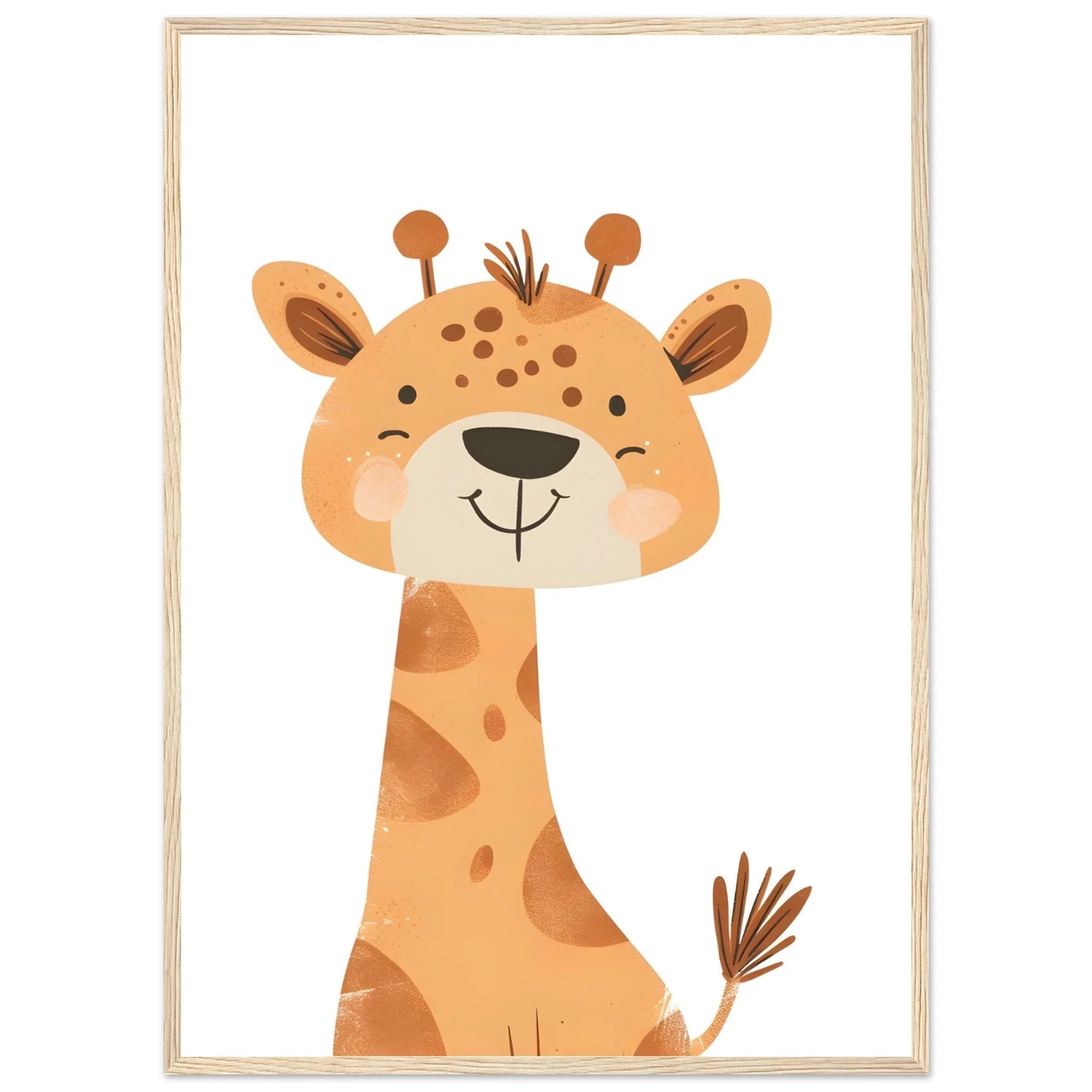 Giraffe Kids Wall Art - Luxury Art Canvas