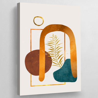 Gold Arch Abstract Scandinavian Wall Art - Luxury Art Canvas