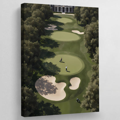 Golf Art Wall Decor - Luxury Art Canvas