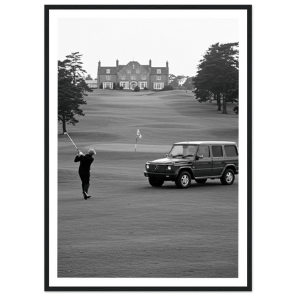 Golf Black and White Photography Wall Art - Luxury Art Canvas