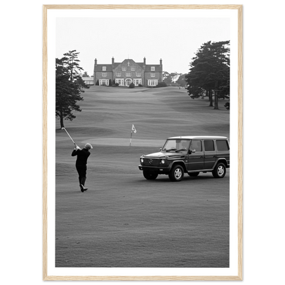 Golf Black and White Photography Wall Art - Luxury Art Canvas