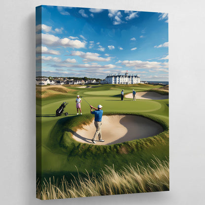 Golf Course Wall Art - Luxury Art Canvas