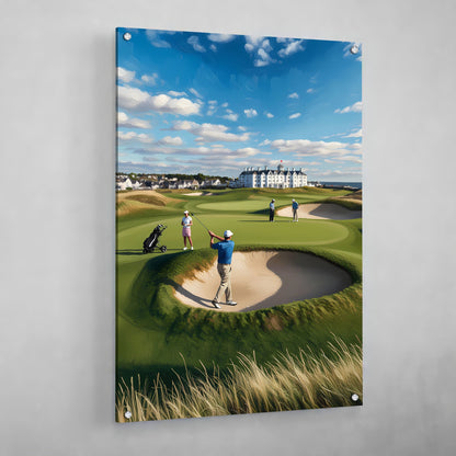 Golf Course Wall Art - Luxury Art Canvas