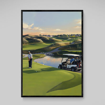 Golf Framed Wall Art - Luxury Art Canvas