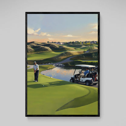 Golf Framed Wall Art - Luxury Art Canvas