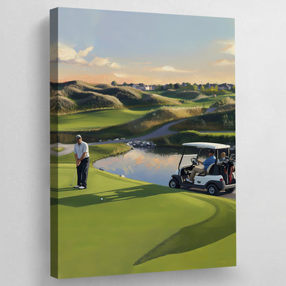 Golf Framed Wall Art - Luxury Art Canvas