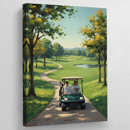 Golf Themed Wall Art - Luxury Art Canvas