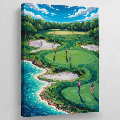 Golf Wall Art - Luxury Art Canvas