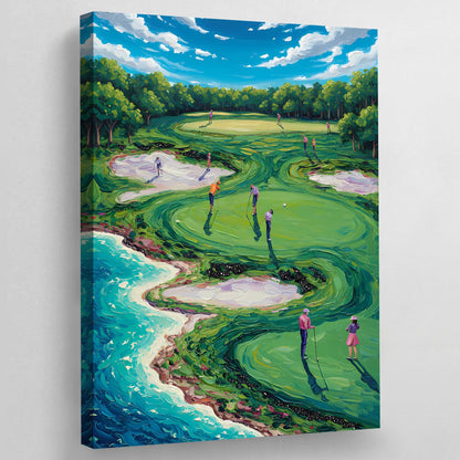 Golf Wall Art - Luxury Art Canvas