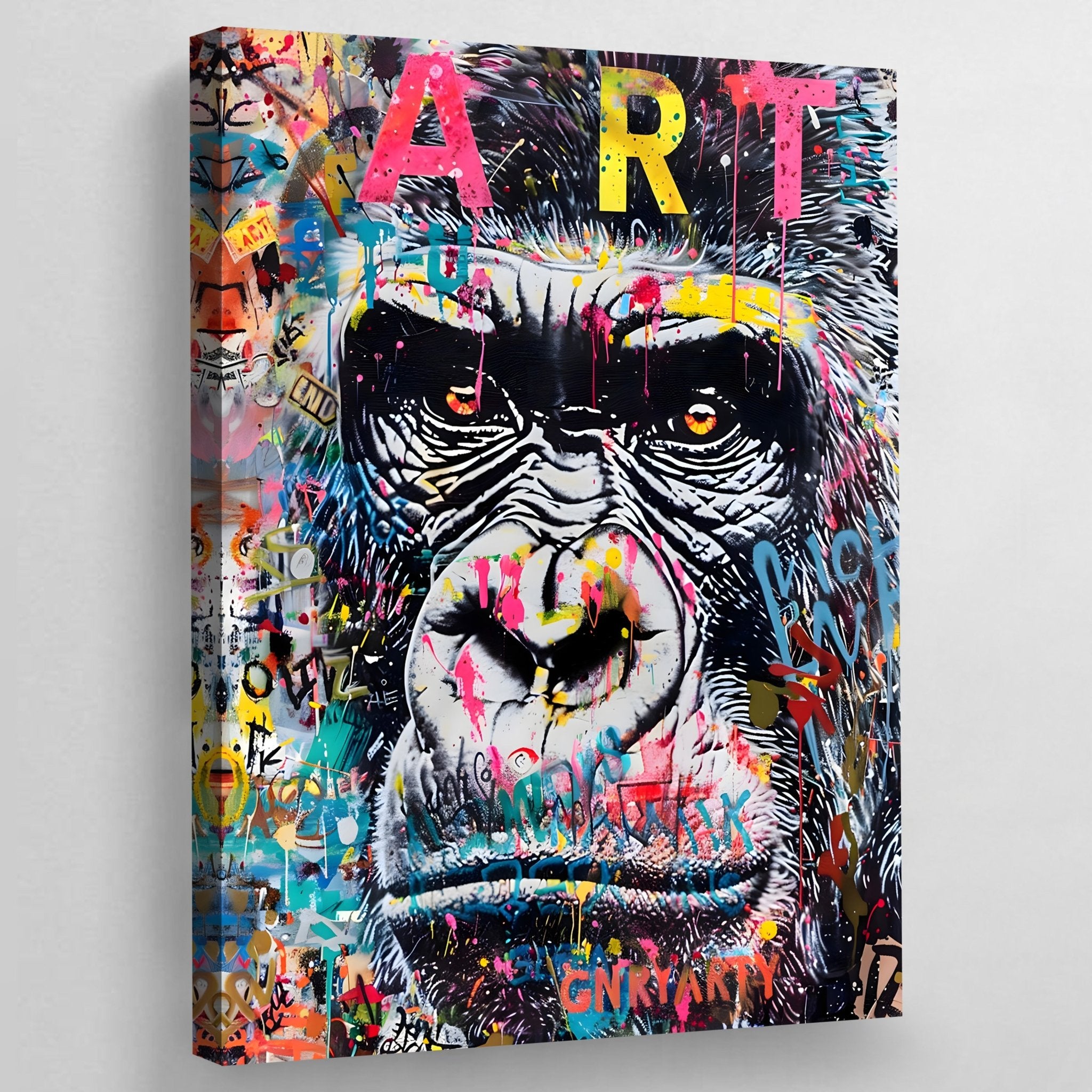 Gorilla Canvas Wall Art - Luxury Art Canvas