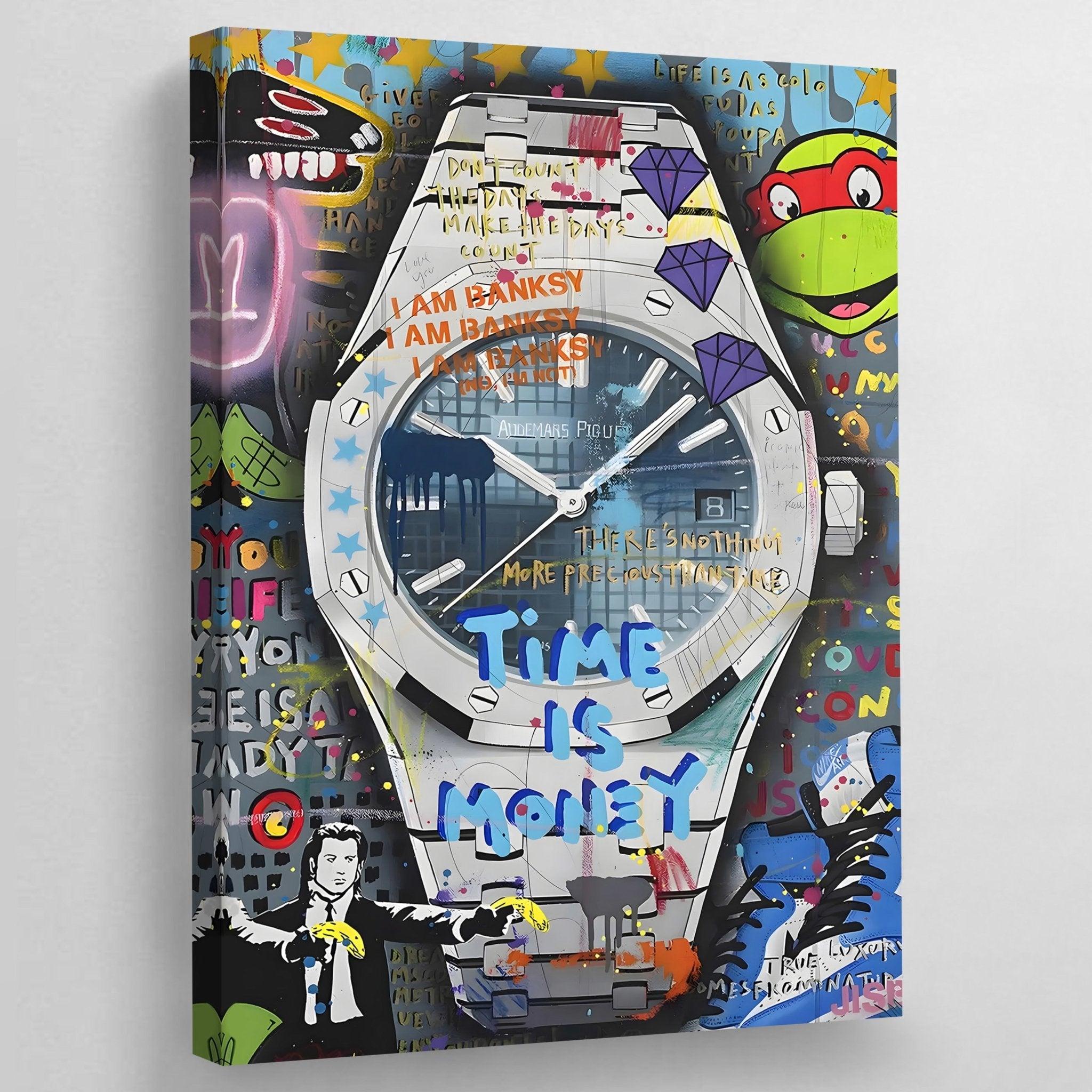 Graffiti Audemars Piguet Wall Art - Luxury Art Canvas