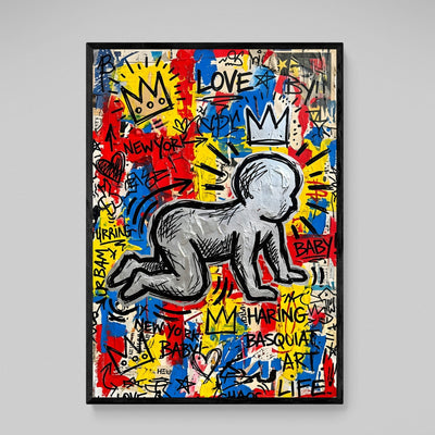 Graffiti Baby Pop Art Canvas - Luxury Art Canvas