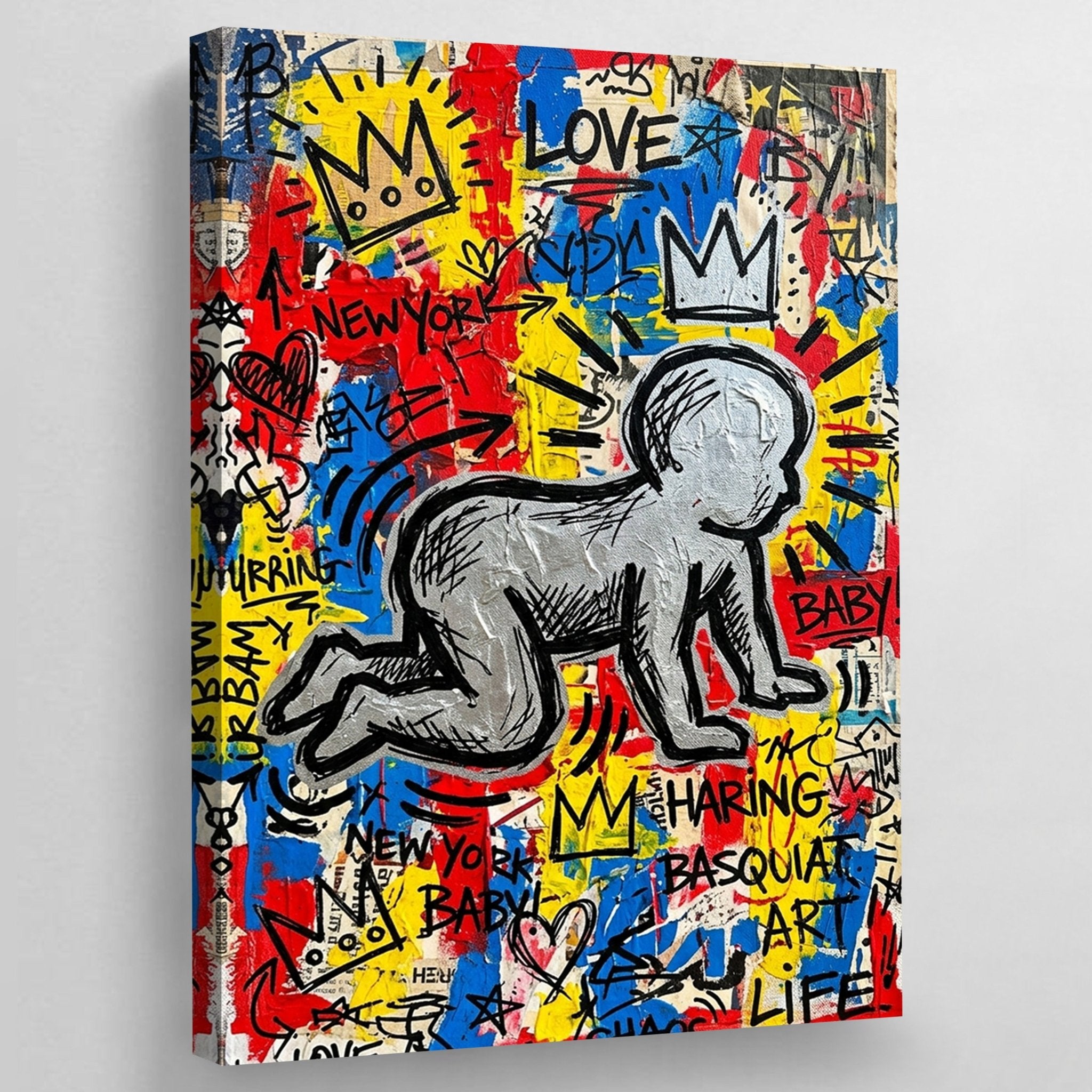 Graffiti Baby Pop Art Canvas - Luxury Art Canvas