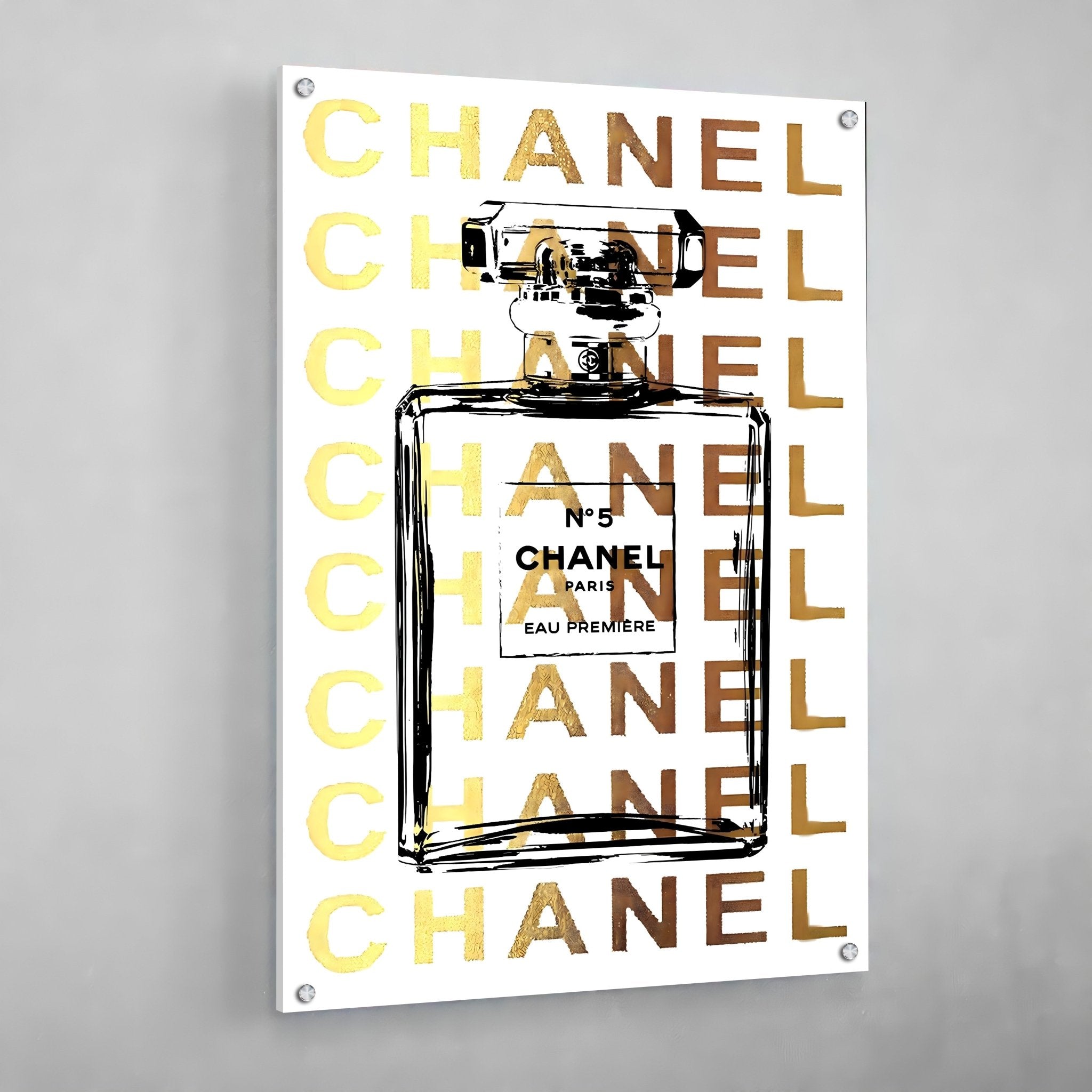 Graffiti Chanel Perfume Wall Art - Luxury Art Canvas