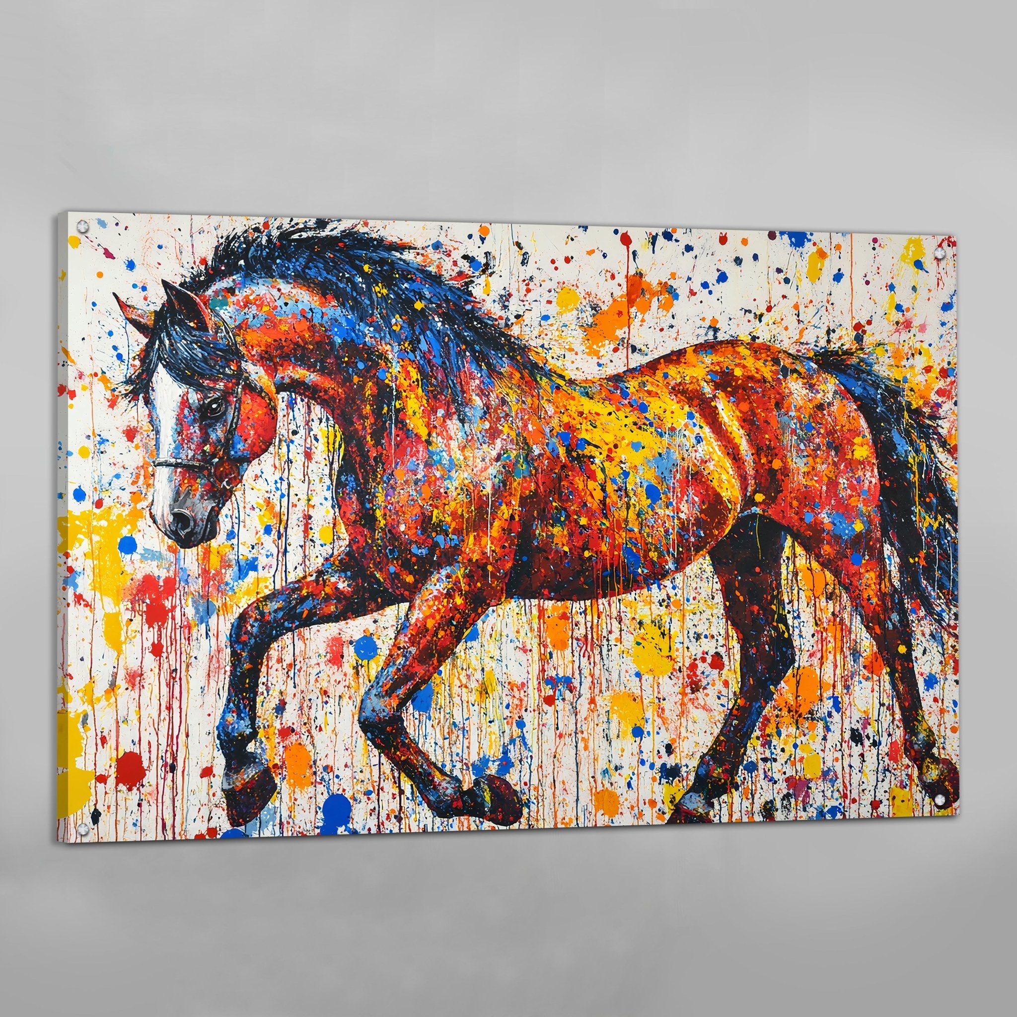 Graffiti Horse Wall Art - Luxury Art Canvas