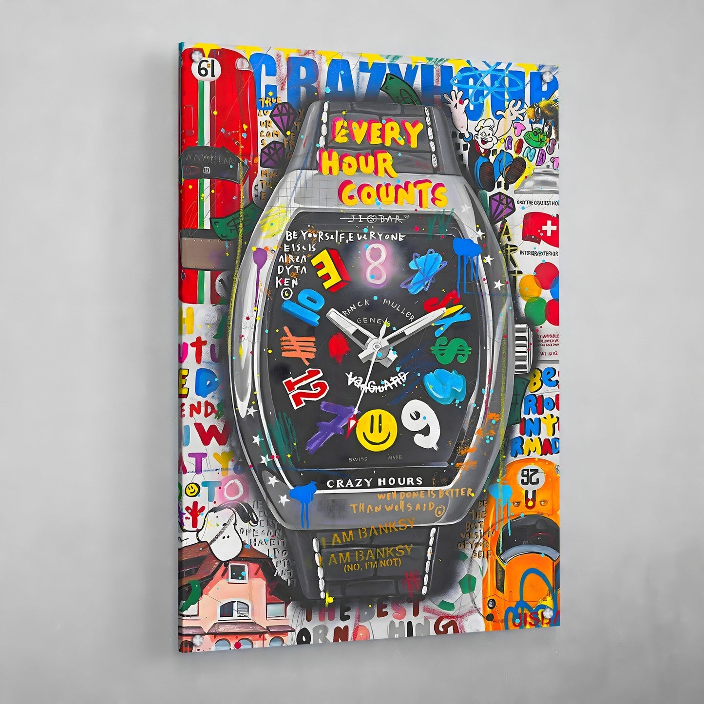 Graffiti Luxury Watch Wall Art - Luxury Art Canvas