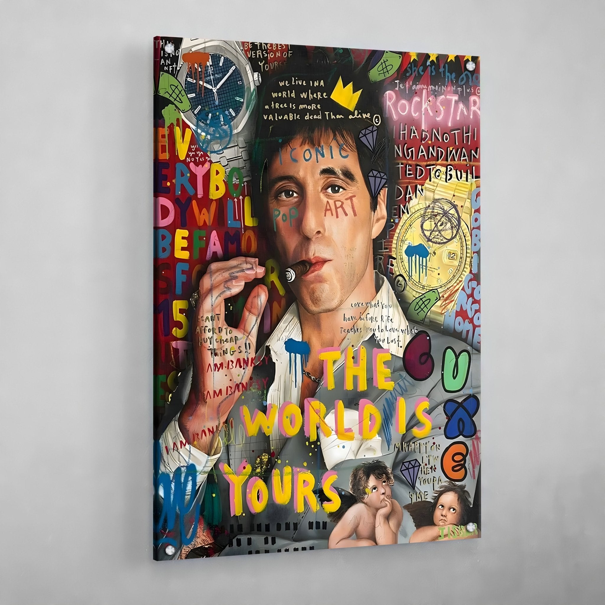 Graffiti Scarface Wall Art - Luxury Art Canvas