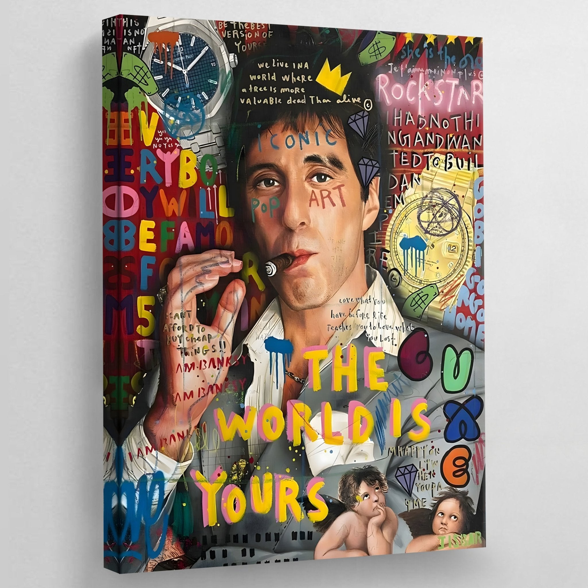 Graffiti Scarface Wall Art - Luxury Art Canvas