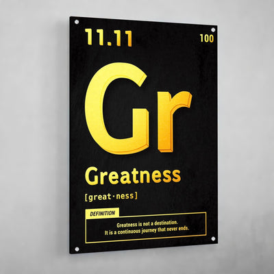 Greatness Motivational Wall Art - Luxury Art Canvas
