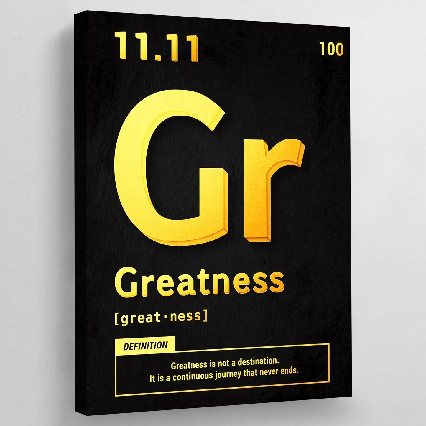 Greatness Motivational Wall Art - Luxury Art Canvas