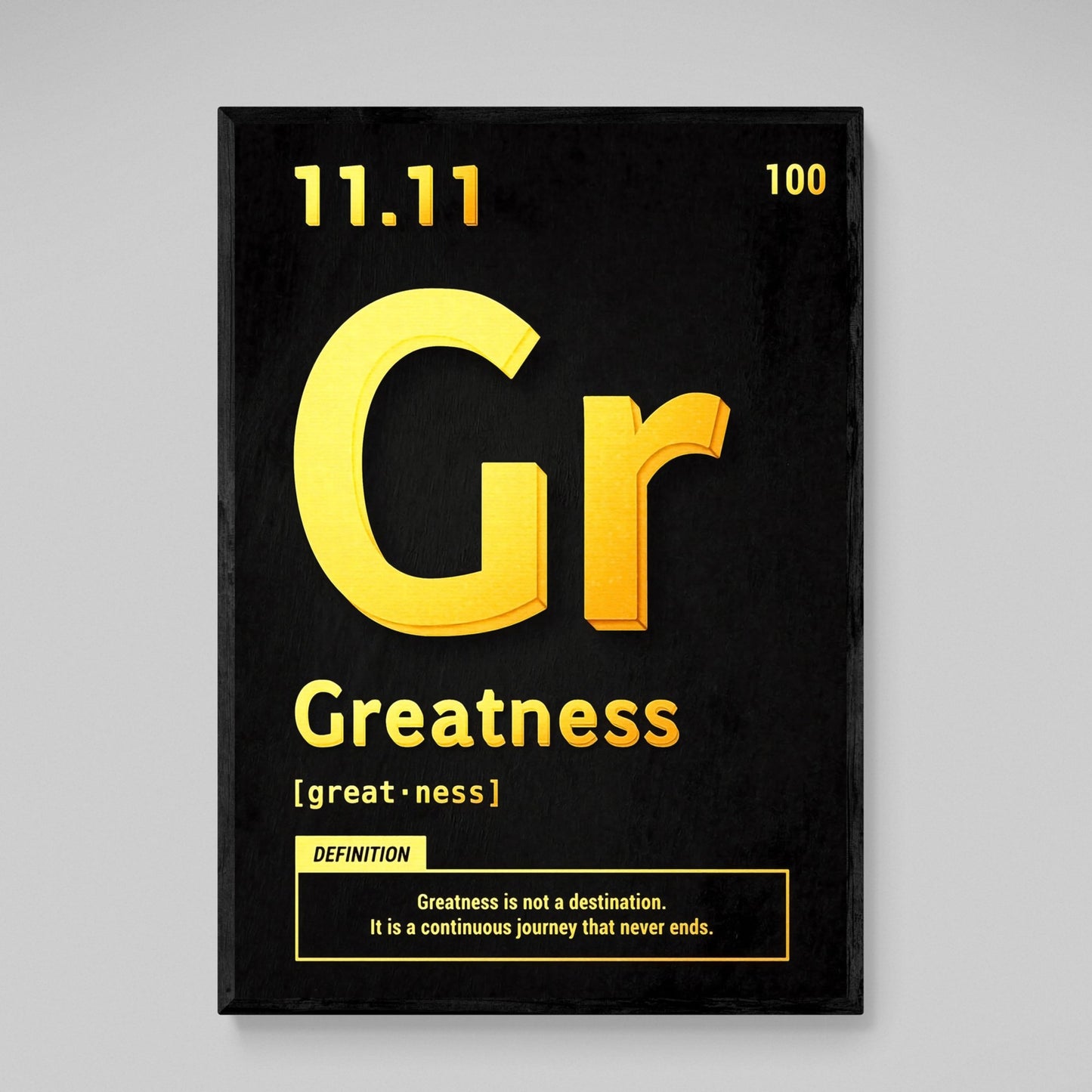 Greatness Motivational Wall Art - Luxury Art Canvas