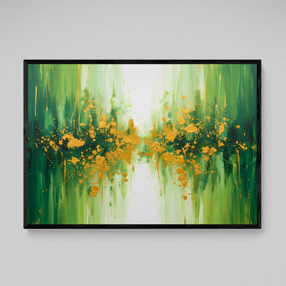Green Abstract Canvas - Luxury Art Canvas