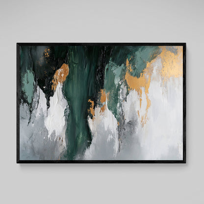 Green Abstract Wall Art - Luxury Art Canvas