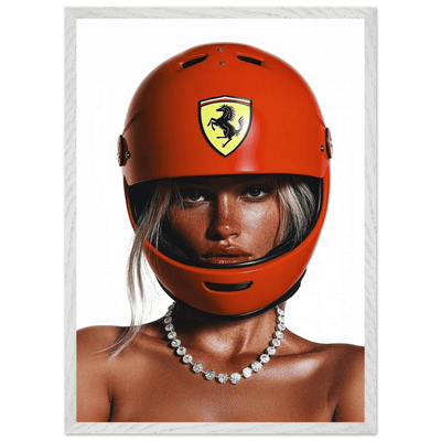 Helmet Portrait Photography Wall Art - Luxury Art Canvas