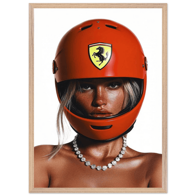 Helmet Portrait Photography Wall Art - Luxury Art Canvas