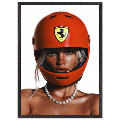 Helmet Portrait Photography Wall Art - Luxury Art Canvas