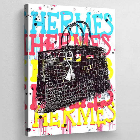 Hermes Street Art Canvas - Luxury Art Canvas