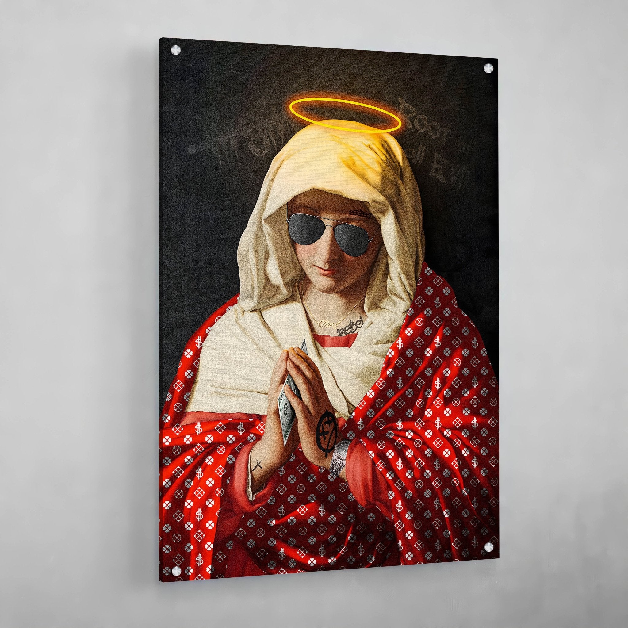 Holy Rebel Wall Art - Luxury Art Canvas
