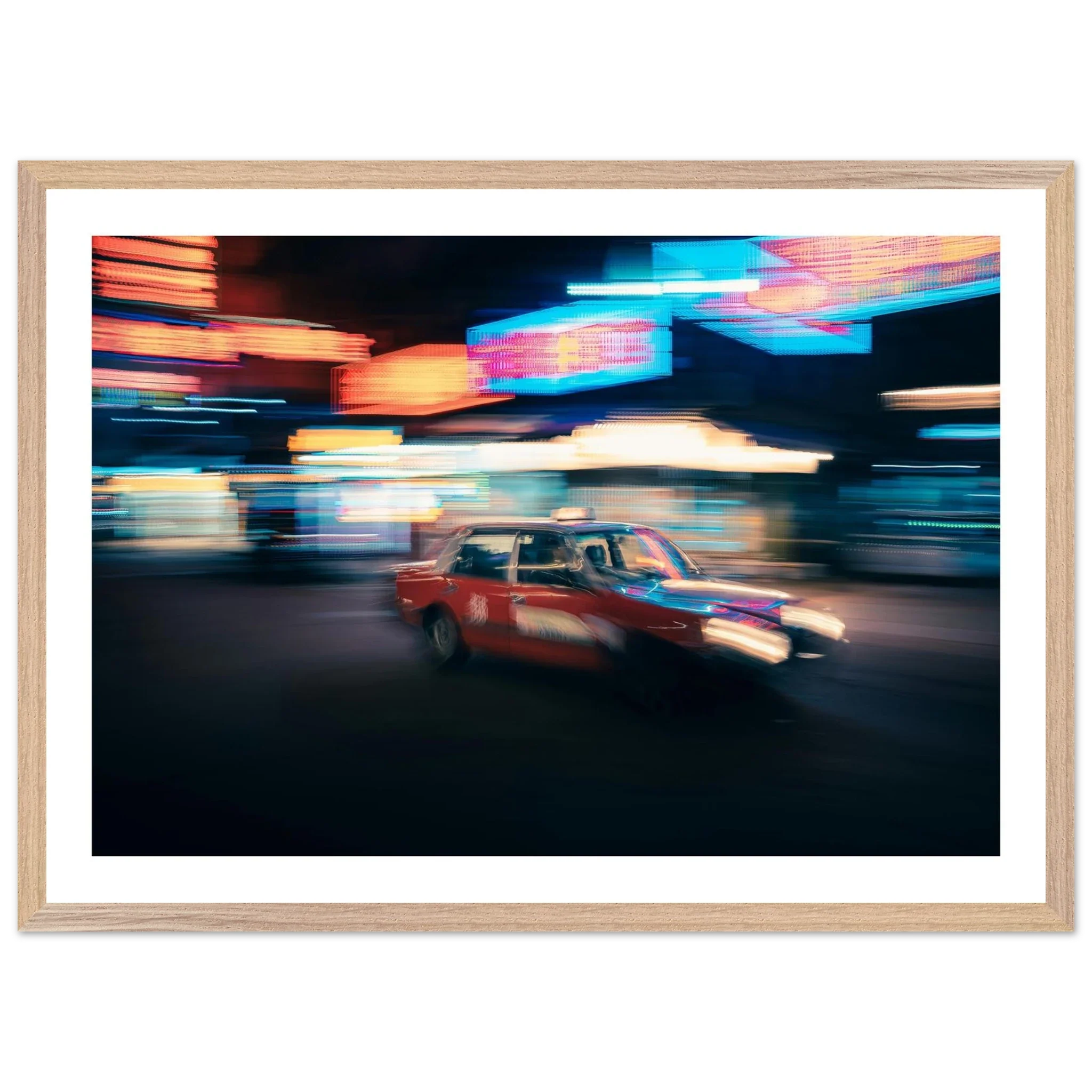 Hong Kong Night Rush Photography Wall Art - Luxury Art Canvas