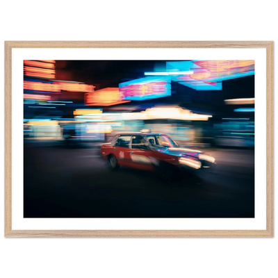 Hong Kong Night Rush Photography Wall Art - Luxury Art Canvas