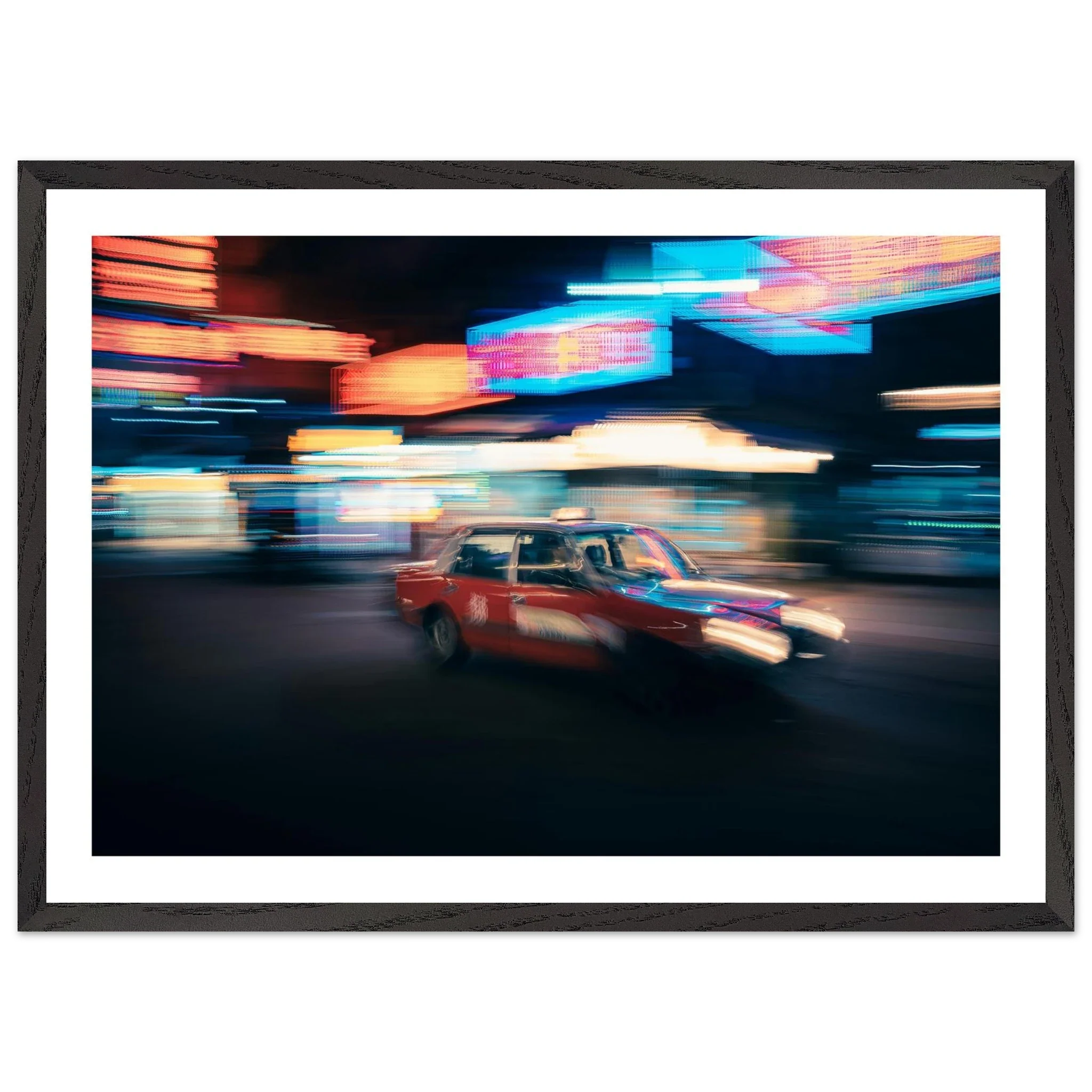Hong Kong Night Rush Photography Wall Art - Luxury Art Canvas