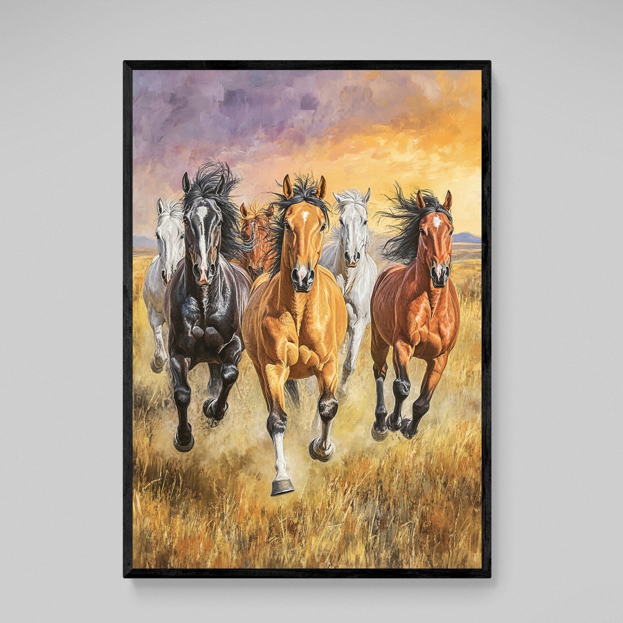 Horses Canvas Wall Art - Luxury Art Canvas