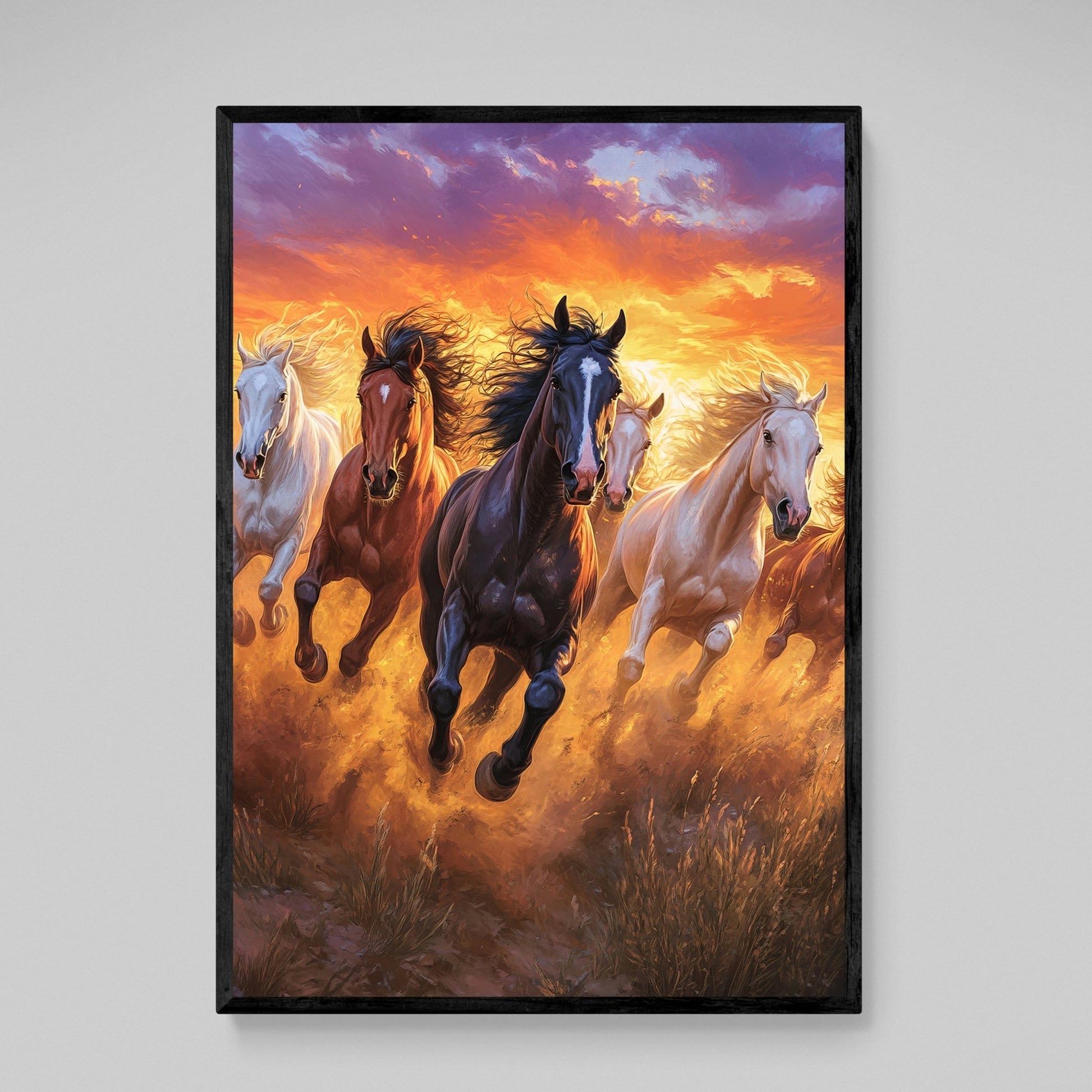 Horses Wall Art - Luxury Art Canvas