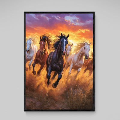 Horses Wall Art - Luxury Art Canvas