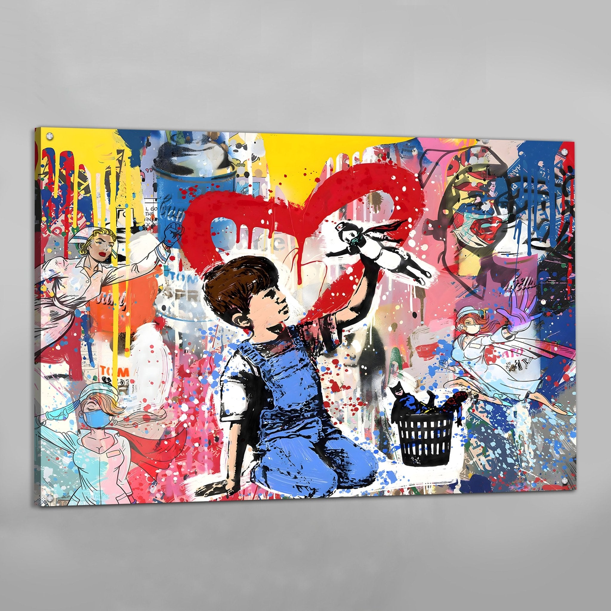 Hospital Banksy Wall Art - Luxury Art Canvas