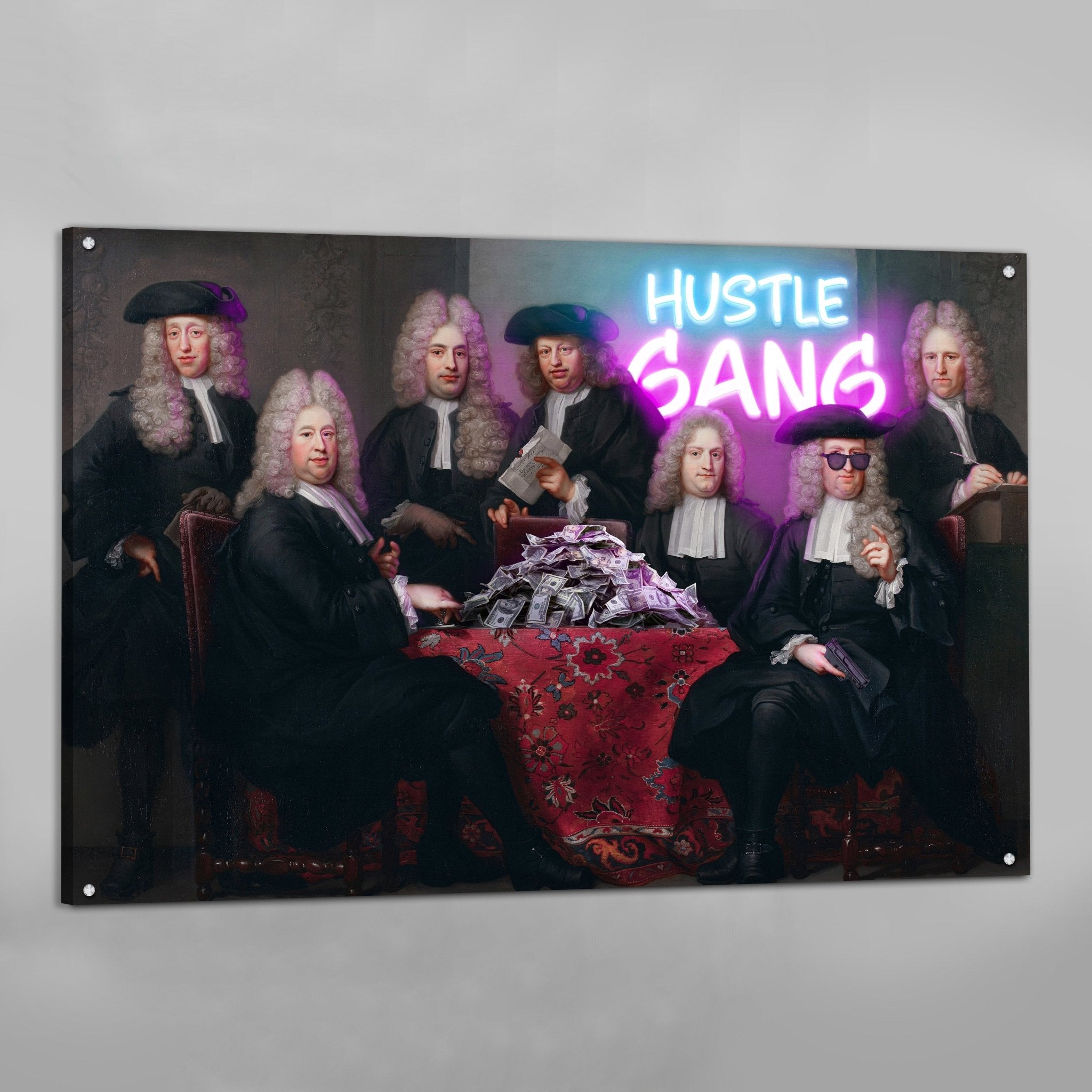 Hustle Gang Modern Wall Art - Luxury Art Canvas