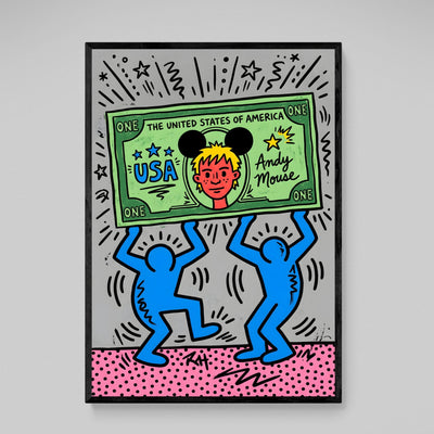 Iconic Money Pop Art Canvas - Luxury Art Canvas