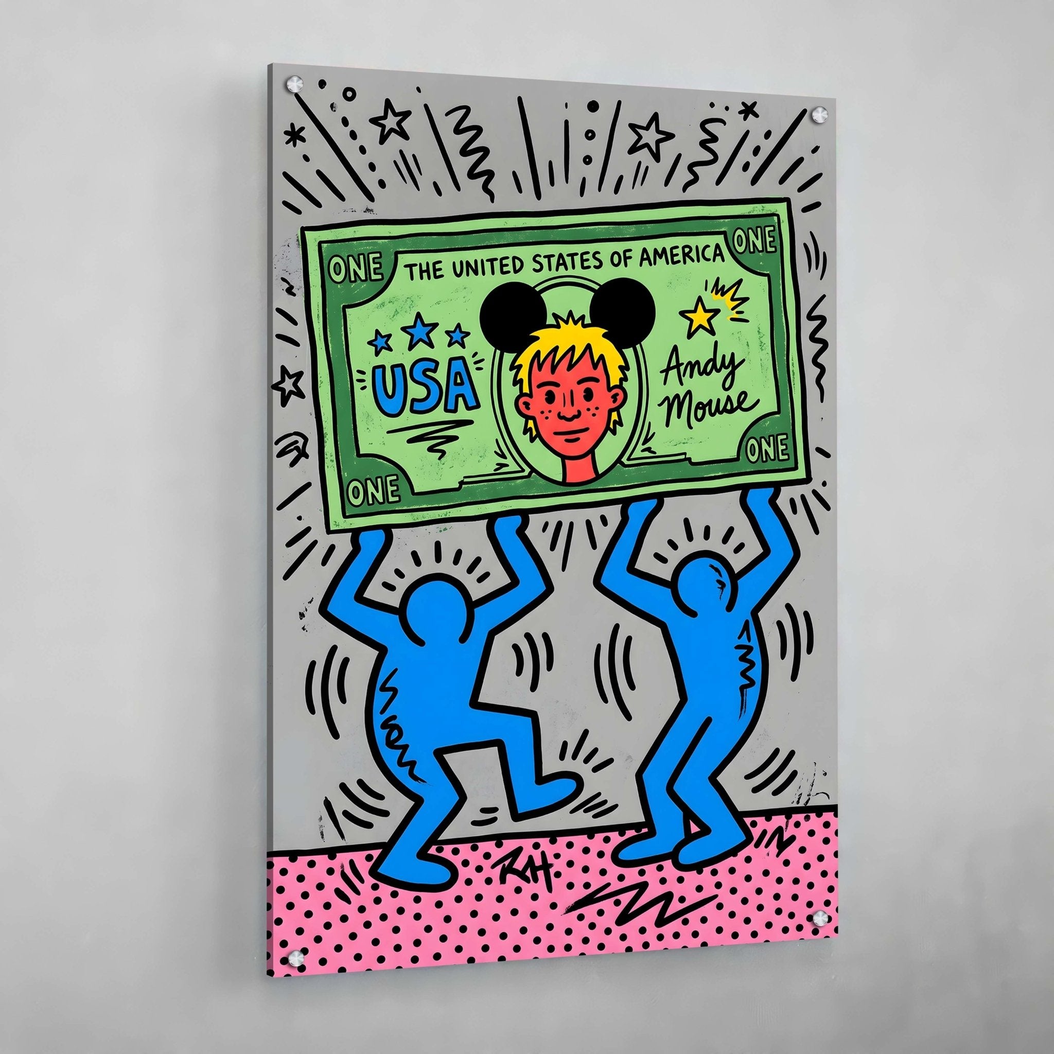 Iconic Money Pop Art Canvas - Luxury Art Canvas